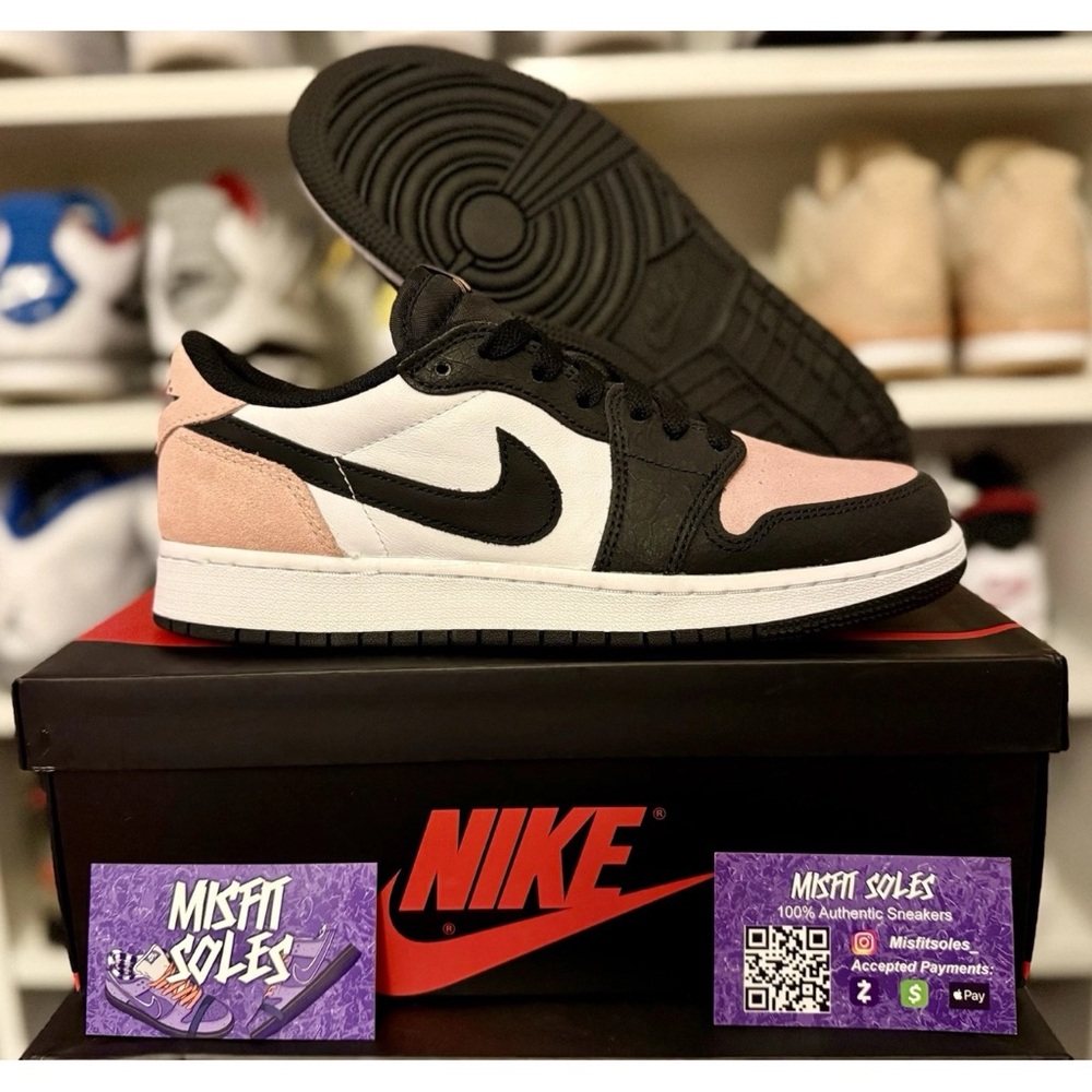 Jordan 1 Low OG Bleached Coral (GS) 7y